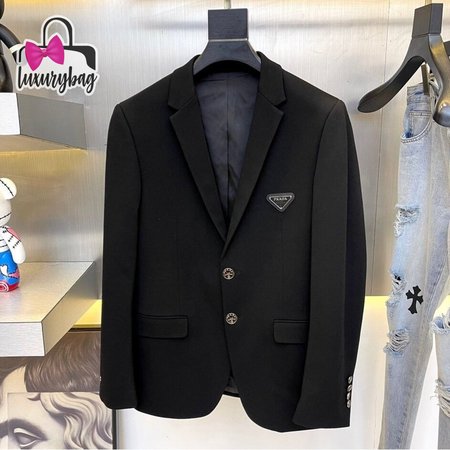 Prada Single-breasted Wool Jacket 48-56