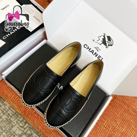 Chanel Espadrilles Lambskin Black 35-40