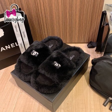 Chanel Slippers Black 34-40