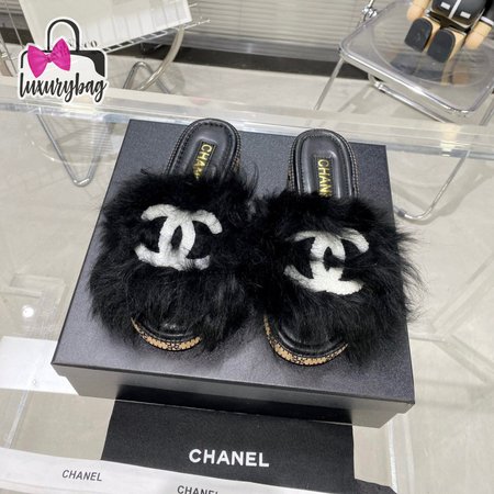 Chanel Slippers Black 35-40