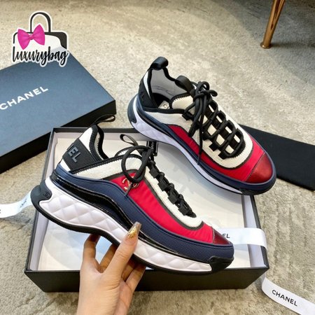 Chanel Sneakers Dark Red/Dark Blue/Ivory 35-46