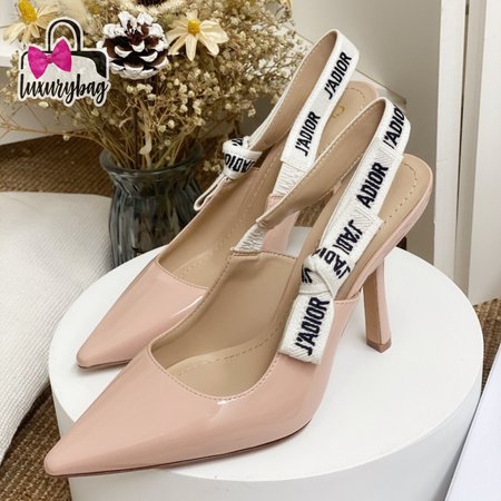 Dior J'Adior Slingback Pump Nude Patent Calfskin 35-39