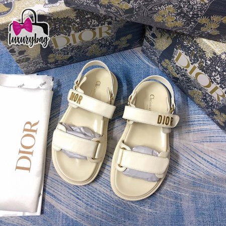 Dioract Sandal White Lambskin 35-40