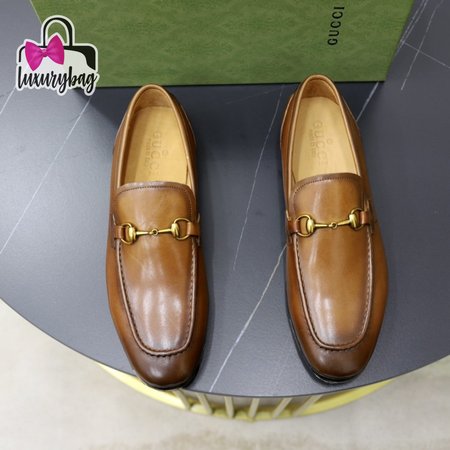 Gucci Jordaan Leather Loafer Brown 38-44