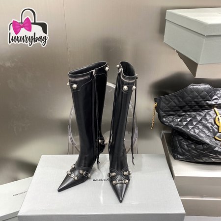 Balenciaga Cagole 90mm Boot In Black 35-40